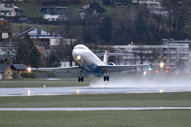 Fokker 100 (OE-LVA) - last Tyrolean Airways departure from Innsbruck