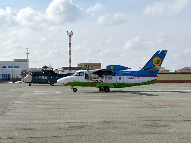 LET Turbolet (UK-41002) - At UTNN Nukus airport, Uzbekistan. 26-FEB-2025.