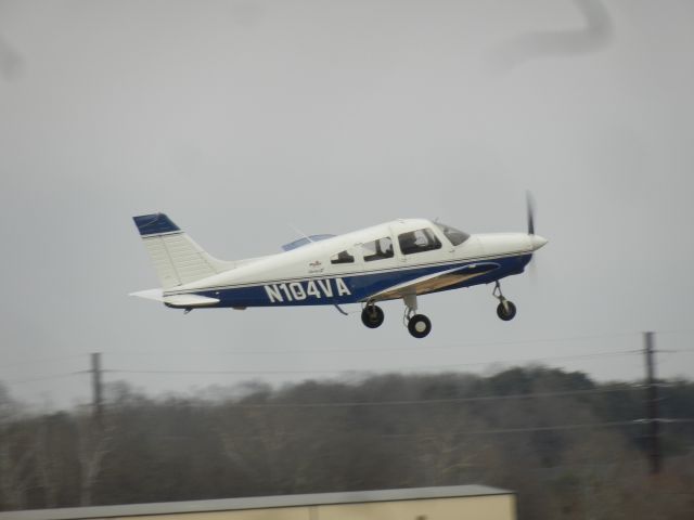 Piper Cherokee (N104VA) - N104VA, A Piper PA-28-161, Takes Off From Manassas Airport, This Aircraft Was Built In 2001