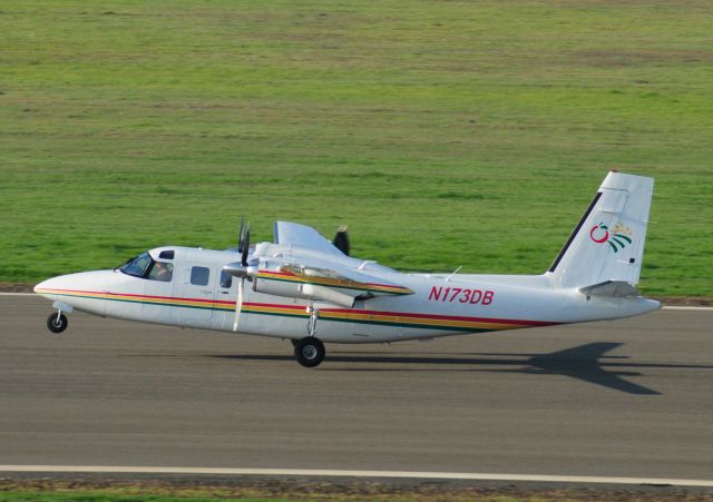 Rockwell Turbo Commander 690 (N173DB) - Twin Commander departs Merced Regional Airport (KMCE)