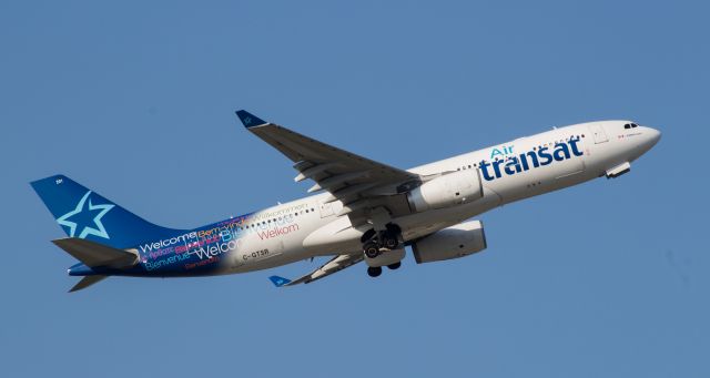 Airbus A330-200 (C-GTSR) - New bird in town.  Air Transat Charter came to drop off some people before heading to KSAT (San Antonio).