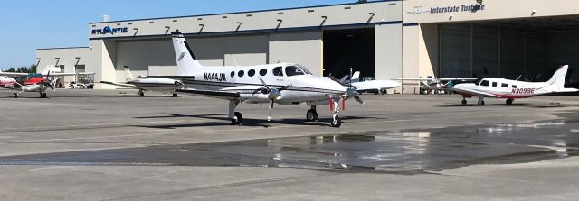 Cessna 340 (N444JM) - Parked on the ramp at Atlantic FBO @ CHS