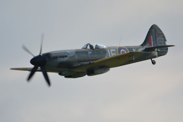 SUPERMARINE Spitfire (G-SPIT) - Spitfire Mk XIV at Duxford Airshow 20 Sep 2015