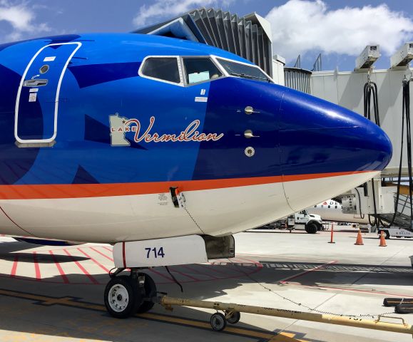 Boeing 737-700 (N714SY) - Lake Vermilion.