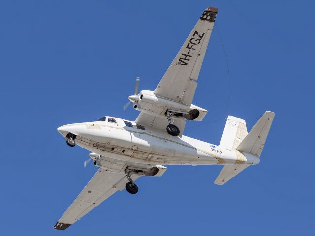 Aero Commander 500 (VH-FGZ) - On short finals.