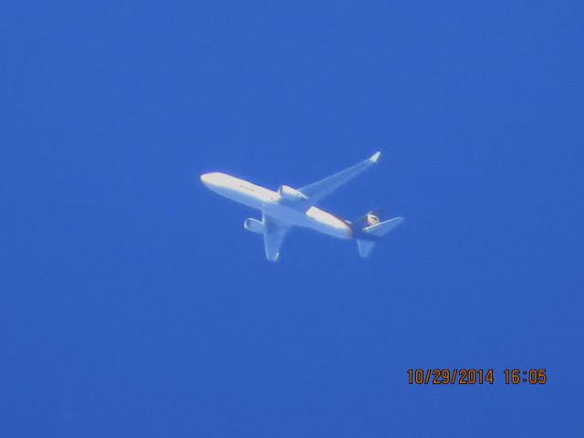 BOEING 767-300 (N361UP) - UPS flight 2872 from SDF to ABQ over Southeastern Kansas at 38,000 feet.