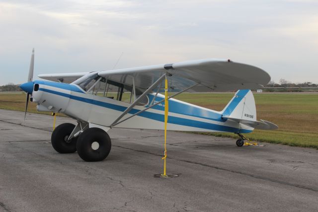 N91196 — - Piper Super Cub parked on the ramp at Gary Regional Airport.