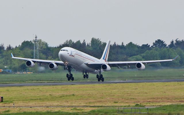 Airbus A340-200 (F-RAJA) - french air force a340-200 f-raja training at shannon 4/5/17.