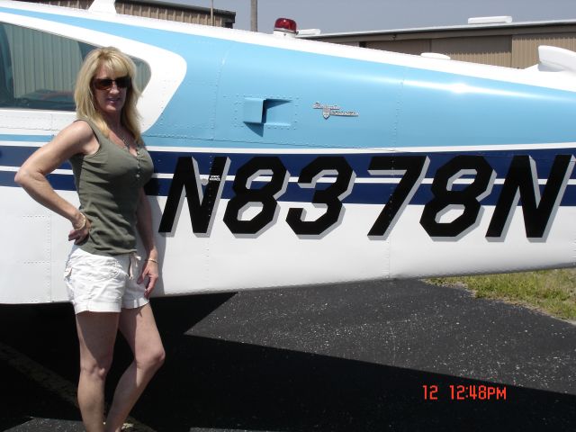 N8378N — - my best friend standing by her plane