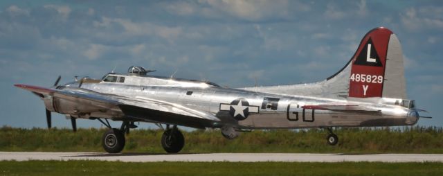 N3193G — - B-17G Yankee Lady taking off for the 2023 "Greenville Downtown Airport Warbird Aviation Show"