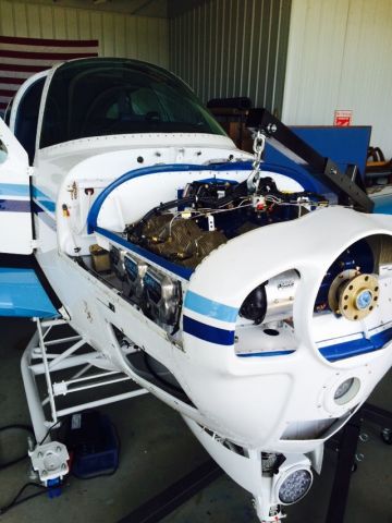 Beechcraft 35 Bonanza (N1567S) - DShannon Genisis Continental IO-550B installation.