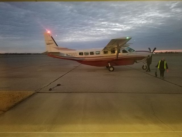 Cessna Caravan (N750Z) - Cessna 208b Grand Caravan passengers on board leaving KJBR to KSTL Air Choice One 2/3/18