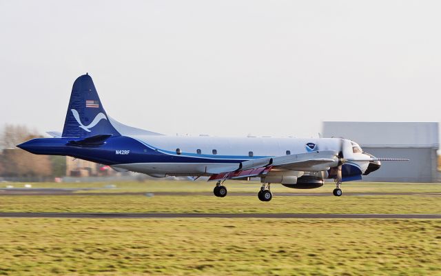 Lockheed P-3 Orion (N42RF) - noaa wp-3d orion n42rf returning to shannon after another mission 14/2/18.