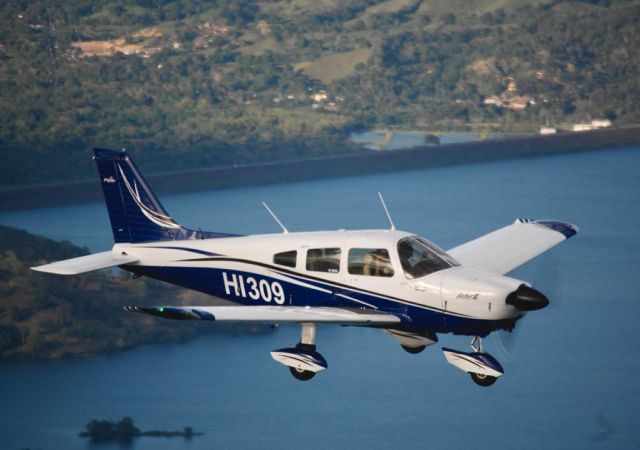 Piper Cherokee (HI309) - over flight hatillo cotui dam dominican republic