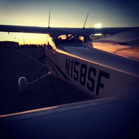 Cessna Skyhawk (N158SF) - Before some night flying.