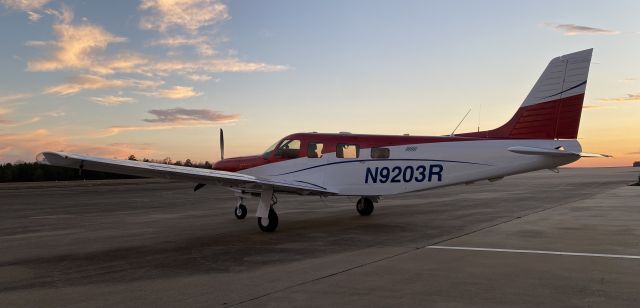 Piper Saratoga/Lance (N9203R) - A beautiful evening