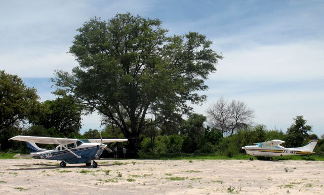 Cessna 206 Stationair (A2-NAB) - At the Okavango Delta, Botswana. C210T ZS-AVB is in the background.