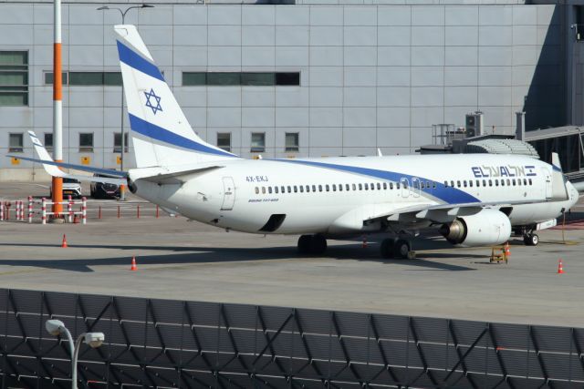 Boeing 737-800 (4X-EKJ) - 25/02/2023: EKJ idle at the gate.