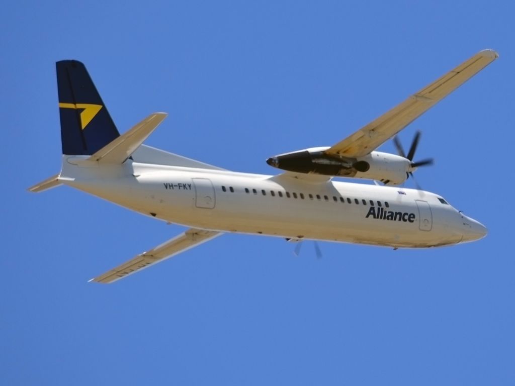 Fokker Maritime Enforcer (VH-FKY) - Getting airborne off runway 23. Wednesday 4th January 2012.