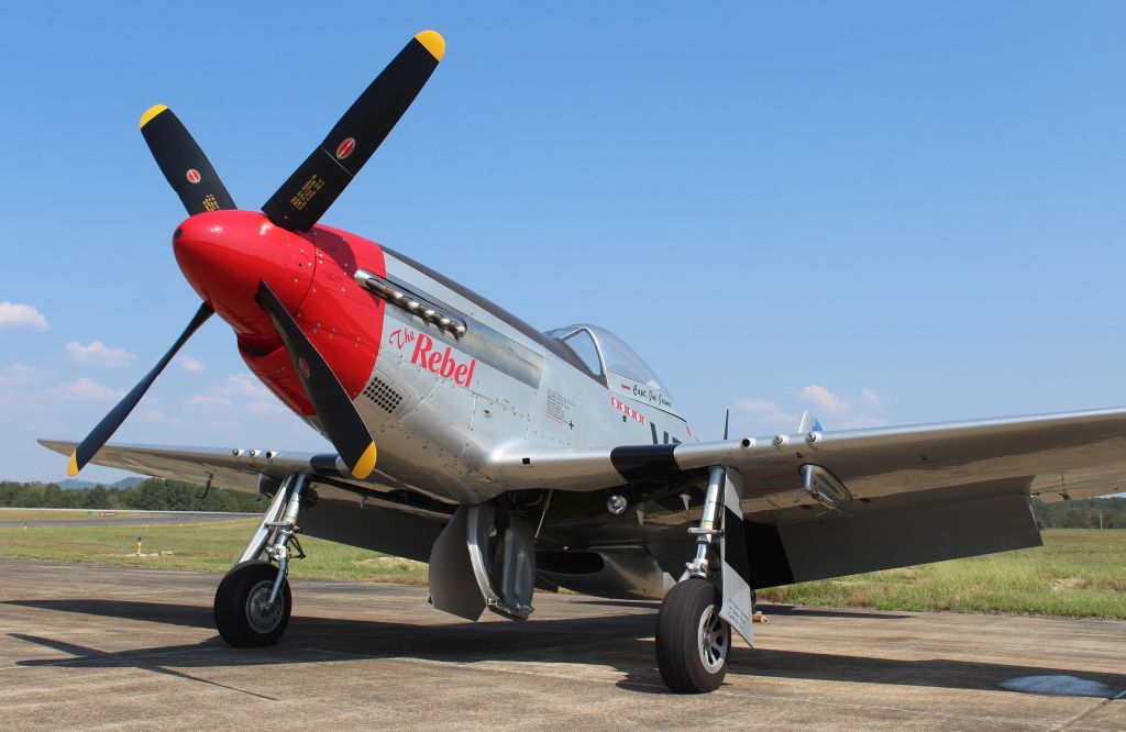 North American P-51 Mustang (N3BB) - A North American P-51D Mustang on the ramp at Northeast Alabama Regional Airport, Gadsden, AL - October 3, 2019.