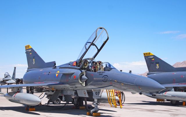 IAI Kfir (FAC3007) - Colombian Air Force Kfir C-12 at Nellis aAFB, NV for Red Flag 12-4.