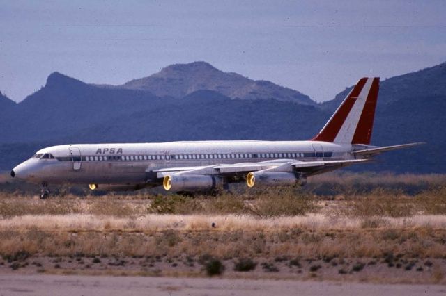 N990AC — - Aerolineas Peruanas SA Convair 990 N990AC at Marana, Arizona on December 30, 1981