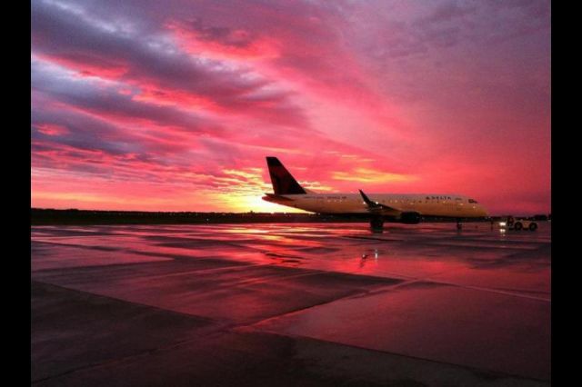 — — - I took this awesome picture on my birthday on the ramp and Hector International in Fargo, ND