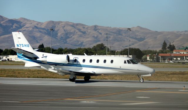 Cessna Citation Excel/XLS (N75HU) - Taxiing to 30L, for take off 07/29/2012