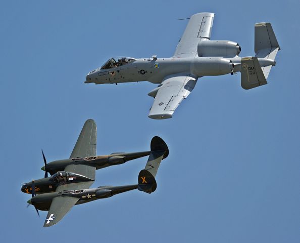 — — - A-10, P-38