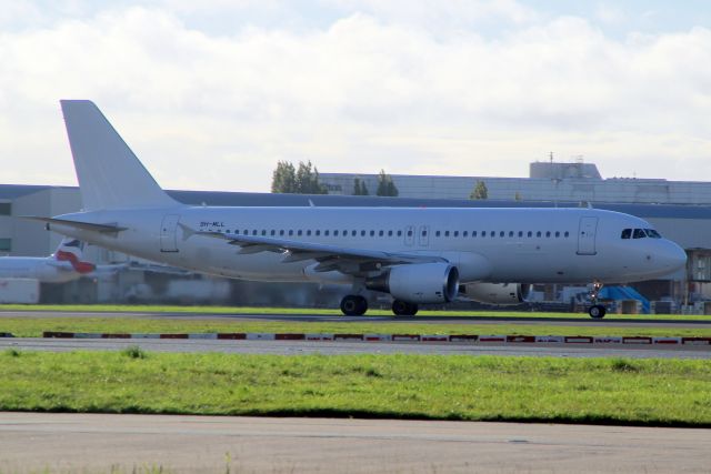 Airbus A320 (9H-MLL) - Departing rwy 27L on 24-Oct-22 operating Eurowings flight EWG2463 to EDDS.