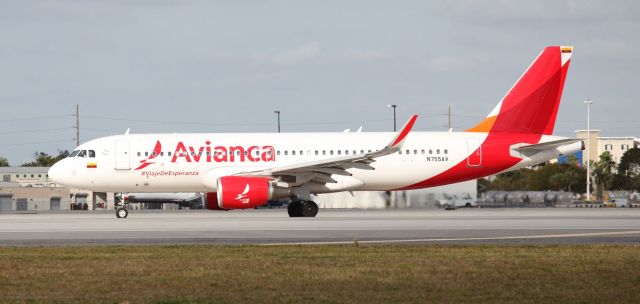 Airbus A320 (N755AV) - On the way to the runway on the afternoon of the 5th of February, 2020.