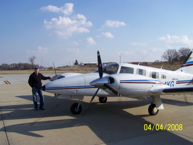 Piper Seneca (N34KG) - Just purchased.  Fueled and flying home.