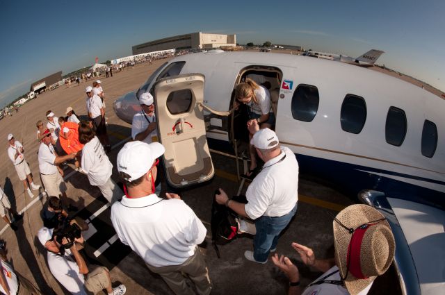 CSOA — - Cessna Special Olympics Airlift 2010 - http://flightaware.com/airlift/ - Airlift and Athletes arriving in Lincoln, Nebrasks on July 17, 2010.  Photos Courtesy Cessna Aircraft Company