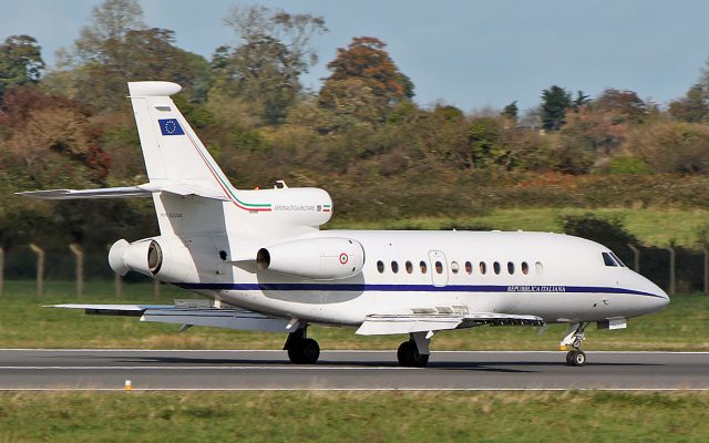 — — - "iam3132" italian air force f900ex mm62244 landing at shannon 14/10/18.