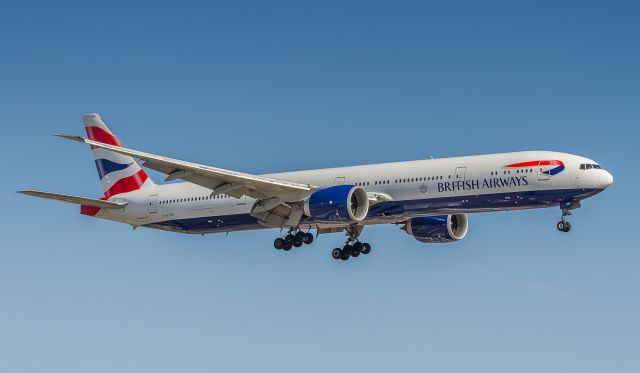 BOEING 777-300 (G-STBH) - We dont see too many -300s from British Airways so this one was a welcome visit!