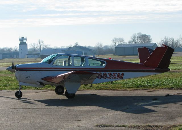 Beechcraft 35 Bonanza (N8835M) - 1964 Beech S35 parked at the Downtown Shreveport airport.