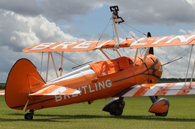 — — - The stunning Boeing Stearman Biplane.