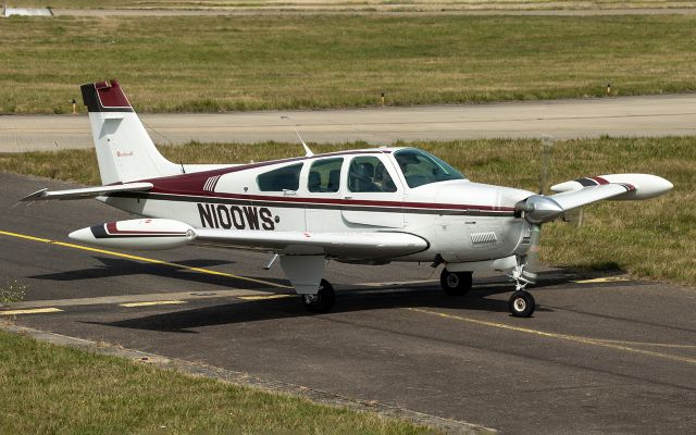 Beechcraft Bonanza (33) (N100WS) - Ten years since N100WS Beech F33A Bonanza last visited Jersey