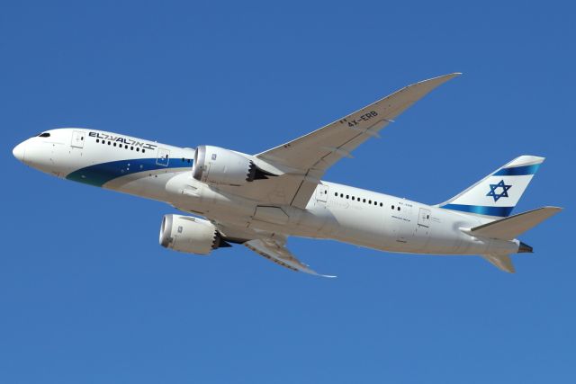 Boeing 787-8 (4X-ERB) - 15/02/2021:  Climbing from runway 26 for a check-ride flights TLV>TLV.