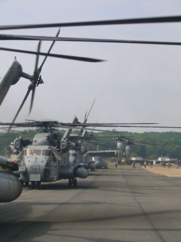 — — - CH-53s on the Flt Line