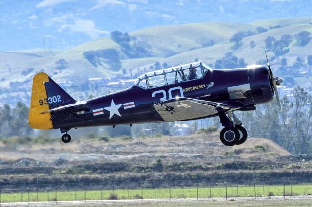 North American T-6 Texan (N116SE) - North American T-6G Texan at Livermore Municipal Airport. February2021.