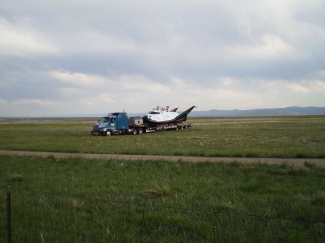 — — - Dream Chaser after Captive Flight Test