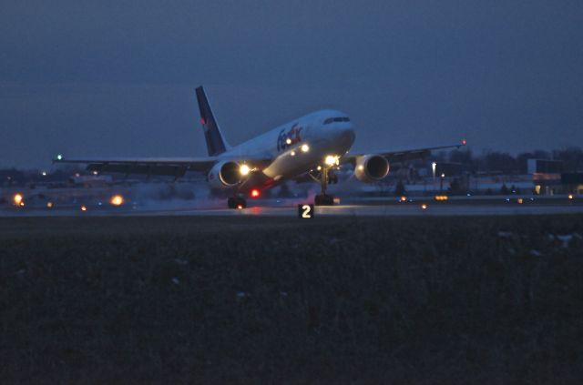 — — - FedEx Heavy with dusk arrival - Airbus