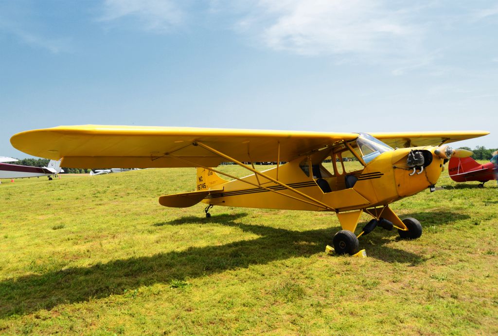 NC16745 — - 1936 Taylor Cub with single bladed prop.