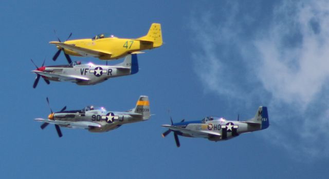 North American P-51 Mustang — - The yellow P-51 belonged to Bob Hoover