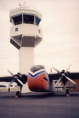 — — - RAAF Bristol Freighter on static display at Point Cook airshow 1993.