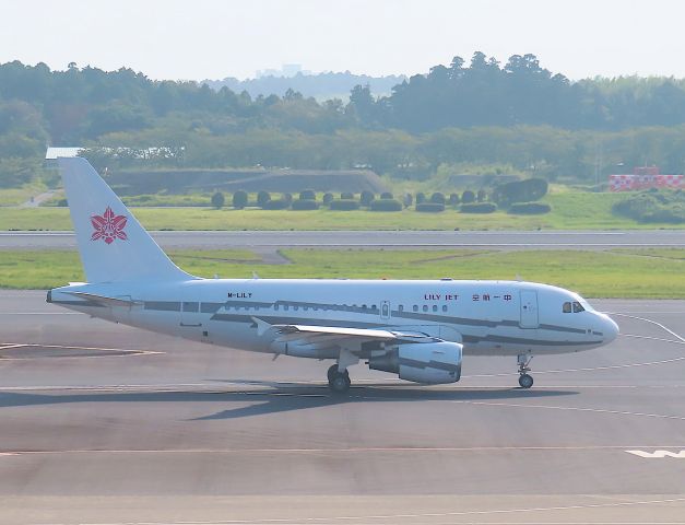 Airbus A318 (M-LILY) - Photo taken on Aug 16, 2023.