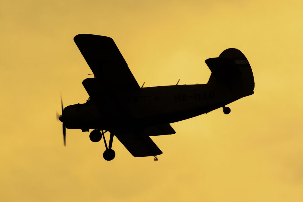 Antonov An-2 (HA-MAR) - Captured above Lake Velence during its scheduled skeeter cleaning process.
