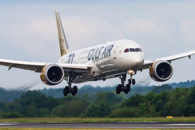 Boeing 787-9 Dreamliner (A9C-FH) - GF005 arriving from Bahrain