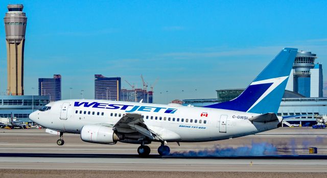 BOEING 737-600 (C-GWSI) - C-GWSI WestJet Boeing 737-6CT s/n 34286 - Las Vegas - McCarran International (LAS / KLAS)br /USA - Nevada,  January 28, 2019br /Photo: TDelCoro